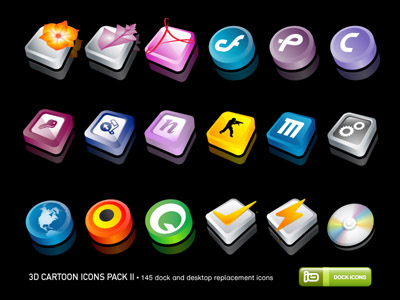 3d animated desktop icons